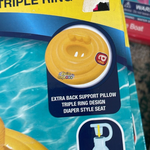 Bestway Swim safe baby triple ring 6-18 mos new in box - Picture 4 of 5